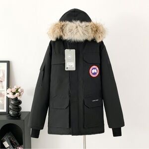 Canada Goose Black Jacket with Fur Trim